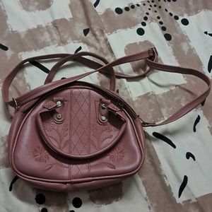 Elegant Dusty Pink Mini Handbag with Sling 💖👜