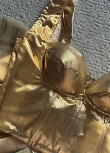 Elegant Gold Ethnic Co-ord Set