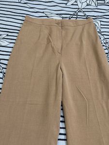 Classic Tan Wide Leg Trousers