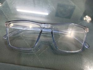 Stylish Blue Transparent Eyeglasses