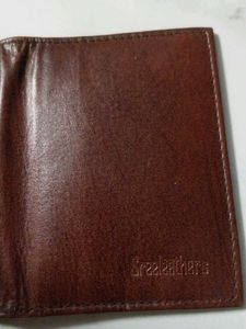 Shrerleather Classic Brown Leather Bifold Wallet