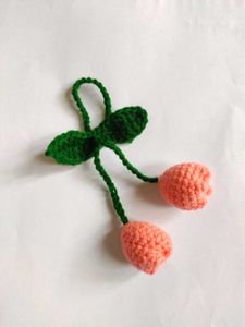 Handmade Crochet Tulip Hair Tie