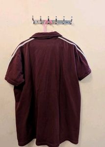 Adidas Burgundy Polo Shirt