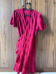 Ruffle Wrap Dress