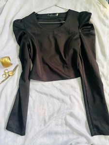 Black casual stylish top