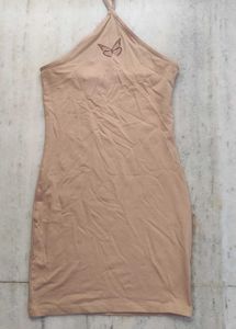 *Sale Fixed price* Nude Halter Mini Dress