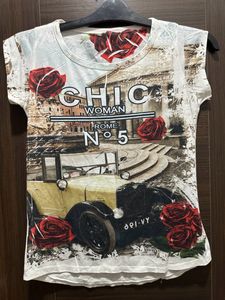 Ladies Casual Top White Chic