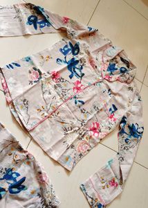 Floral Pure Cotton Pajama Set