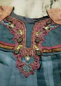 Embroidery Anarkali With Dupatta