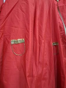 Elegant Red Ethnic Gown 💥 💥( Hand work )