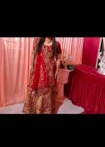 Red Velvet Lehenga Choli