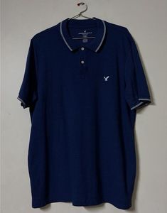 American Eagle Navy Blue Polo Shirt