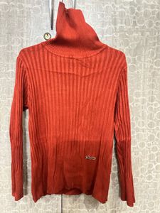 Ribbed Turtleneck Sweater