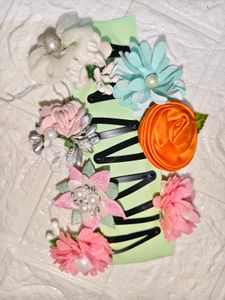 🔥 MEGA SALE OFFER🔥Set of 6 Floral Hair Clips