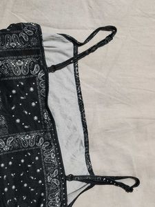 Bandana Print Crop Top