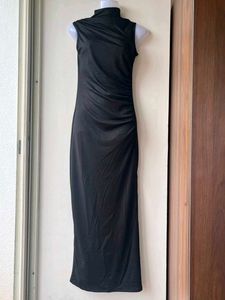 Elegant Black Sleeveless Maxi Dress(XXL)