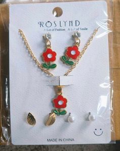 Earring And Pendent Set Card