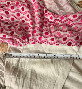 Pink Chikankari embroidery Kurta