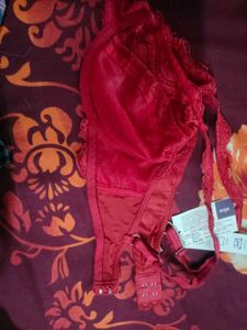 Red Lace Bra &amp; Panty Set