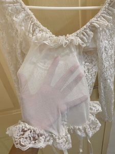 Elegant White Lace Corset Top
