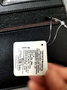 Archies Black Wallet with golden Heart Detail