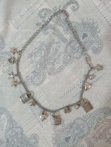 Charming Lock and Heart Charm Necklace