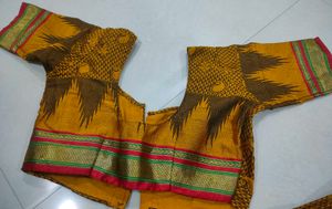 Yellow &amp; Brown saree