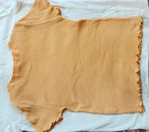 Pastel Orange Top For Girls