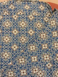 Blue Printed Ethnic Kurta
