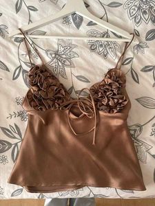 Zara Luxurious Cami Top with Ruffle Detail
