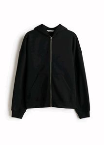 H&M Black Zip-Up Hoodie