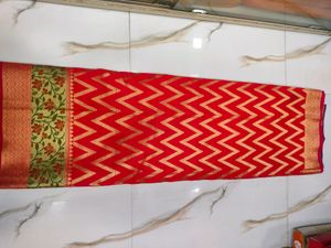 Heavy Banarasi Style Cotton Silk Saree