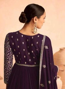 Party Wear Gown with Dupatta  (XS)