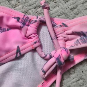 Pink Star Print Bikini Bottoms