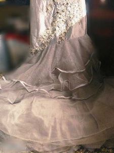 Elegant Silver Formal Gown
