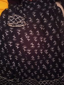 navy  blue anarkali