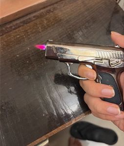 Lighter Gun Red flame refillable