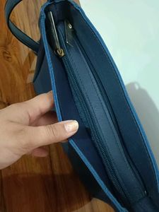 Navy Blue Tassel Crossbody Bag