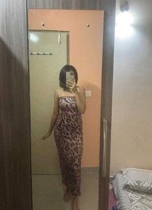 Leopard Print Strapless Maxi Dress