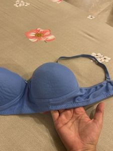 Blue Lightly padded Bra- Bust- 38