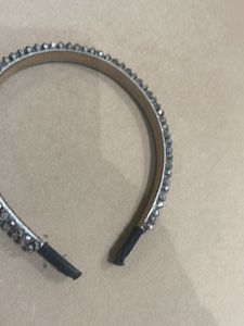 Sparkling Silver Beaded Headband