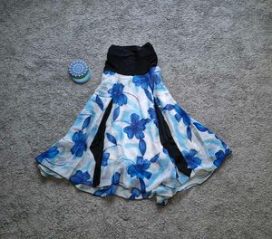 Flowy Blue Beach Skirt