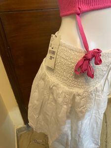 Ruched embroidered Skirt 🎀