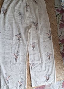 Trouser pants with free palazzo