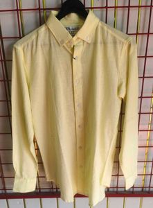 Men's Burgundy Button-Up Shirt