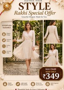 Refill Seoul Off-White Wrap Mini Dress
