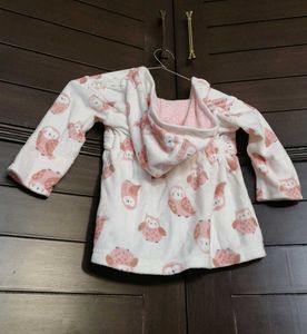 Carter's Cute Owl Print Baby Hoody Bath Gown