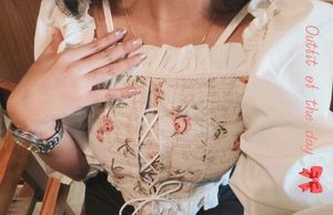 Floral Print Crop Top with Puffy Sleeves