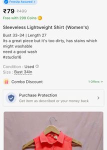 Buy 1 get one orange duo Top (women’s)