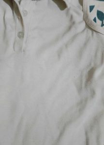 Sleeveless White Polo Top